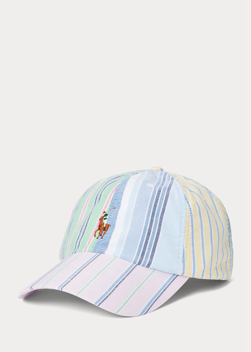 Gorra Polo Ralph Lauren Hombre Striped Oxford Ball Chile Multicolor MAXEW-6479